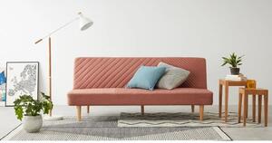 Różowa sofa rozkładana Bonami Essentials Claudia