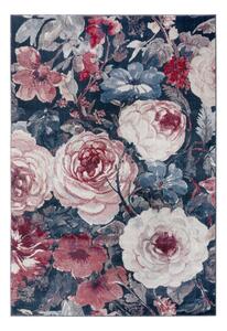 Niebiesko-czerwony dywan Mint Rugs Peony, 80x150 cm