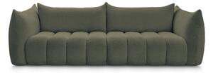 Zielona sofa z materiału bouclé 286 cm Azra – Bobochic Paris