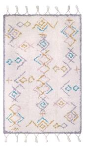Kolorowy dywan wykonany ręcznie z bawełny Nattiot Milko, 100x160 cm