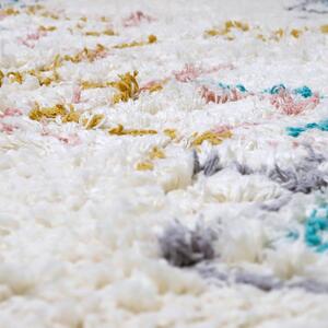 Kolorowy dywan wykonany ręcznie z bawełny Nattiot Milko, 100x160 cm