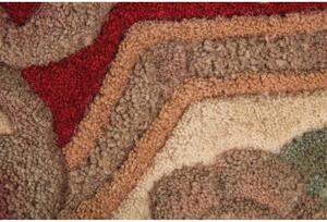 Czerwony wełniany dywan Flair Rugs Aubusson, ⌀ 120 cm