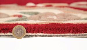 Czerwony wełniany dywan Flair Rugs Aubusson, ⌀ 120 cm