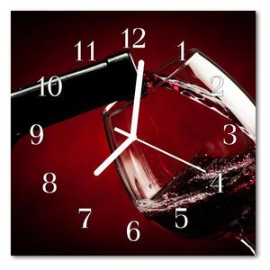 Zegar ścienny kwadrat Kieliszek do wina