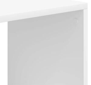Regał na książki, biały, 66x31x112 cm, materiał drewnopochodny