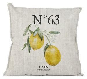 Żółta poduszka dekoracyjna Really Nice Things Lino Lemons, 45x45 cm