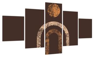 Obraz - Pomarańczowe łuki N⁰1 (125x70 cm)