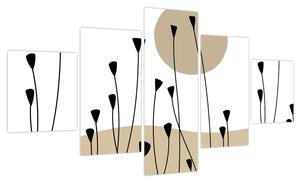 Obraz - Łąka graficzna N⁰2 (125x70 cm)