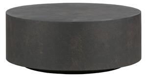 Ciemnobrązowy stolik z gliny włóknistej WOOOD Dean, Ø 80 cm