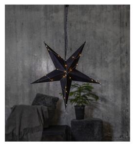Czarna świąteczna dekoracja świetlna Star Trading Velvet, ø 60 cm