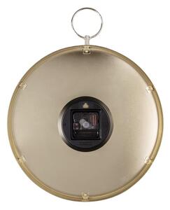 Czarny metalowy zegar ścienny Karlsson Hook, ø 34 cm