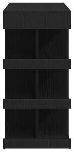 Stół barowy z półką czarny dąb 100 x 48 x 101,5 cm