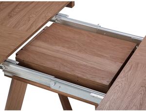 Rozkładany stół z drewna dębowego Windsor & Co Sofas Bodil, ø 130 cm