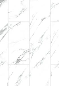Mexen Glacier White panele winylowe 610 x 305 mm SPC 6,5 mm, IXPE 1,5 mm, 4 V-Fuga, Jazz White - F1151-0610-305-505-4V1-90
