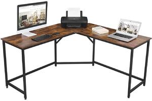 Narożne industrialne biurko komputerowe gamingowe - Fios