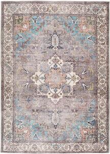 Niebiesko-brązowy dywan z domieszką bawełny Universal Haria, 80x150 cm