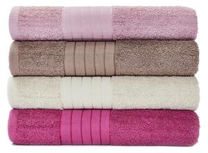 Zestaw 4 bawełnianych ręczników Bonami Selection Siena, 70x140 cm
