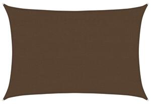 Żagiel przeciwsłoneczny, 160 g/m², brązowy, 4x6 m, hdpe