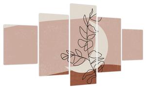 Obraz - Boho leaves N⁰2 (125x70 cm)