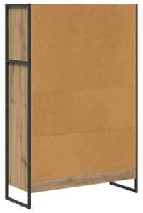 Szafka na książki dąb rzemieślniczy 80 x 30 x 121 cm