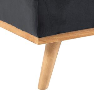 Antracytowa sofa rozkładana Bonami Essentials Enna