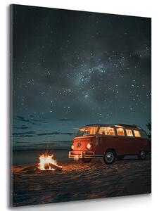 Obraz zdjęcie obrazu pod nocnym niebem - Volkswagen T1