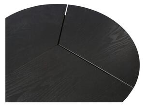 Czarny stolik WOOOD Rodi, ⌀ 48 cm