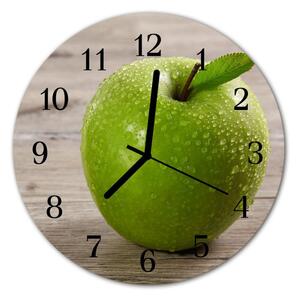 Zegar szklany okrągły Jabłka