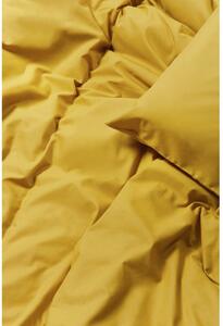 Musztardowożółta bawełniana pościel dwuosobowa Bonami Selection, 160x220 cm