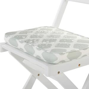 Zestaw 2 poduszek siedzeniowych na krzesła ogrodowe 38 x 29 cm miętowe Fiji Beliani