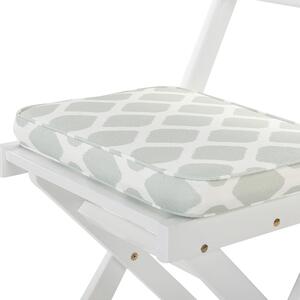 Zestaw 2 poduszek siedzeniowych na krzesła ogrodowe 38 x 29 cm miętowe Fiji Beliani