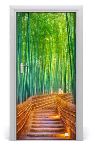 Fototapeta samoprzylepna na drzwi Las bambusowy