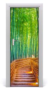Fototapeta samoprzylepna na drzwi Las bambusowy