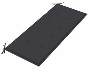 Ławka ogrodowa z poduszką, 120 cm, drewno akacjowe