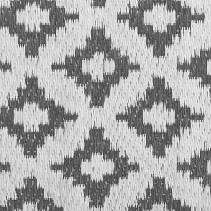 Wzorzysty dywan zewnętrzny z tworzywa z recyklingu 120 x 180 cm czarny Thane Beliani