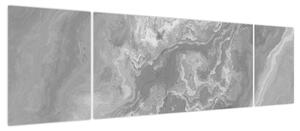 Obraz - Marmur w czerni i bieli (170x50 cm)