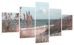Obraz - Różowa plaża (125x70 cm)