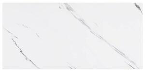Półka ścienna w nowoczesnym stylu z materiału drewnopochodnego, biały marmur, 50 x 23,5 x 4 cm