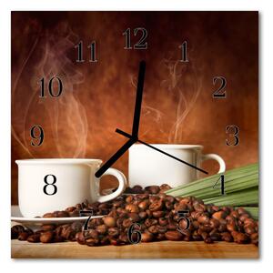 Zegar ścienny kwadrat Kubki do kawy