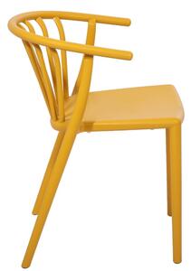 Żółte krzesło ogrodowe Bonami Essentials Capri