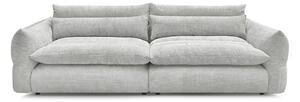 Jasnoszara sofa z tkaniny szenilowej 276 cm Neil – Bobochic Paris