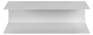 Biała podwójna metalowa półka ścienna Actona Joliet, szer. 50 cm