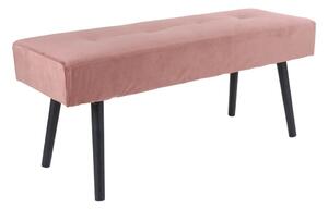 Różowa aksamitna ławka Bonami Essentials Skiby