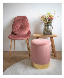Zestaw 2 krzeseł z różowym aksamitnym obiciem House Nordic Stockholm