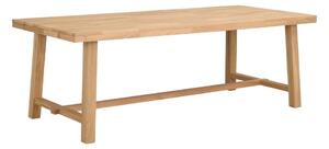 Stół ze szlifowanego drewna dębowego Rowico Brooklyn, 220x95 cm
