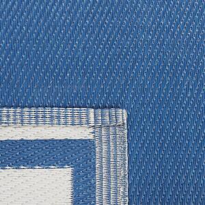 Dywan zewnętrzny wykładzina prostokątny 120 x 180 cm niebieski Etwah Beliani