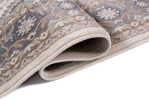 Beżowy wzorzysty dywan do rustykalnego wnętrza - Igras 5X