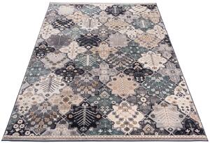 Jasnoszary dywan retro w orientalny wzór - Igras 4X