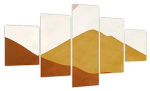 Obraz - Góry akwarelowe N⁰1 (125x70 cm)