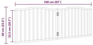 Składana bramka zabezpieczająca dla psa, 2 panele, biała, 160cm